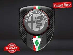 Alfa Romeo Pegatinas Automotrices Premium Estrella Moderna Diseño